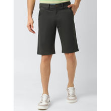 Peter England Casuals Olive Solid Shorts