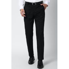 Peter England Men Black Formal Trouser