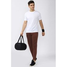 Peter England Men Maroon Track Pants