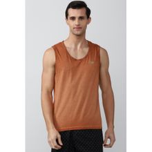 Peter England Men Orange Tank Top