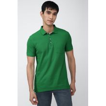 Peter England Men Green Polo T Shirt