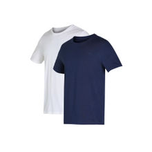 Puma Crew Neck White & Navy Blue Tee (Pack of 2)