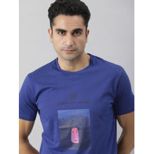 Rare Rabbit Blue Casual T-Shirts