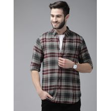 THE BEAR HOUSE Men Checkered Flannel Shirt