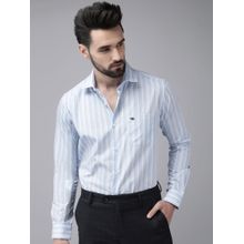 THE BEAR HOUSE Men Striped Blue Formal Shirt
