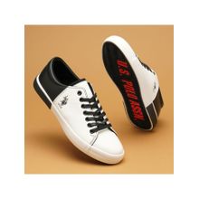 U.S.Polo Assn. White Solid Sneakers