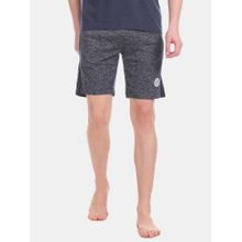 U.S. POLO ASSN. Men Dark Grey I679 Comfort Fit Solid Cotton Polyester Shorts