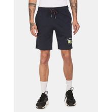 U.S. POLO ASSN. Men Navy I670 Comfort Fit Solid Cotton Polyester Shorts