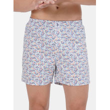 U.S. POLO ASSN. Men Ivory Iyac Relaxed Fit Printed Cotton Boxers