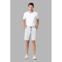 Van Heusen Men Athleisure Breathable & Soft Touch Knit Chino Shorts - Grey