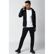 Van Heusen Black Jacket and Track Pants (Set of 2)