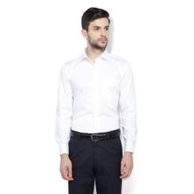 Van Heusen White Solid Shirt