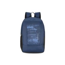 The Vertical Jace Unisex Polyester Non Laptop Backpack - Navy Blue