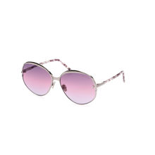 Tom Ford FT09136014Z Yvette-02 Round Sunglasses for Women Purple (60)