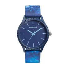Fastrack Tees Tie & Dye 38061Pp09 Blue Dial Analog Watch For Men