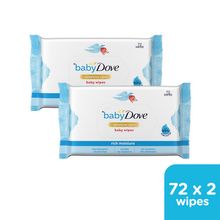 Baby Dove Rich Moisture Wipes - 72 Wipes (Pack Of 2)
