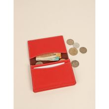 The House Of Ganges Beth Vegan Leather Mini Wallet Scarlet (S)