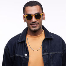 Lenskart Hustlr Peyush Bansal Sunglasses Black Brown Full Rim Square Polarised Unisex Sunglasses