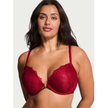 Victoria's Secret Red Very Sexy Rose Lace Push-Up Bra