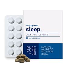 Pure Cure + Co. Sleep Calm + Restful Nights 40 Tablets