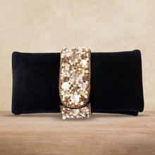 Peora Clutch Purses for Women Wedding Handmade Evening Handbags Party Bridal Clutch (C01BL)