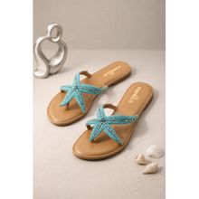 Toprico Starfish Blue Open Toe Flats