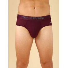 Van Heusen Innerwear Men Deep Purple Swift Dry & High Stretch Mesh Briefs