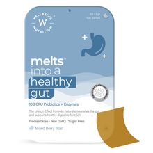 Wellbeing Nutrition Melts Healthy Gut 10B CFU Probiotic + Enzymes for Bloating & Indigestion