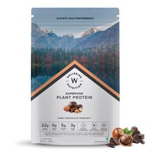 Wellbeing Nutrition Superfood Plant Protein Isolate, Antioxidants, Digestive Enzymes Dark Chocolate