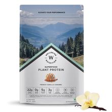 Wellbeing Nutrition Superfood Plant Protein Isolate, Antioxidants, Digestive Enzymes Vanilla Caramel