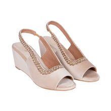 Veruschka By Payal Kothari Gabriella Wedges Cream