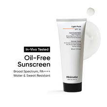 Minimalist Light Fluid SPF 50 PA++++ Face Sunscreen - Water & Sweat Resistant For Oily Skin