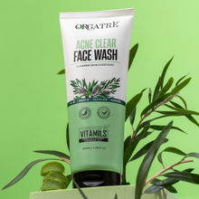 Orgatre 2% Salicylic Acid & Niacinamide Acne Clear Face Wash With Tea Tree For Acne-Prone Skin
