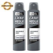 Dove Men+Care Invisible Dry Spray Antiperspirant Deodorant - Pack Of 2