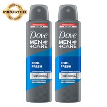 Dove Men+Care Cool Fresh Dry Spray Antiperspirant Deodorant - Pack Of 2