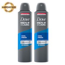 Dove Men+Care Cool Fresh Dry Spray Antiperspirant Deodorant - Pack Of 2