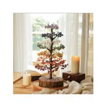 Ritualistic Chakra Crystal Tree With Gemstones