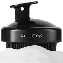 KLOY Bath & Shower Massager Body Brush With Soft Silicone Bristles - Black