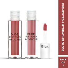 BLUR India Mini Dude Don'T Touch My Gloss Combo - Soft Brown & Chocolate Brown