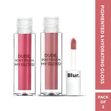 BLUR India Mini Dude Don'T Touch My Gloss Combo - Bubblegum Pink & Soft Brown