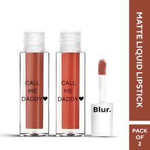 BLUR India Mini Call Me Daddy Liquid Lipstick Combo - Brick & Nude Brown