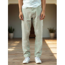 Bewakoof Sage Green Casual Cotton Trouser