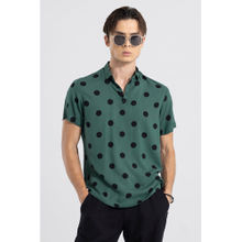 Snitch Polka Dotted Dark Green Polo T-Shirt
