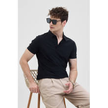 Snitch Black Technical Stitchless Polo T-Shirt