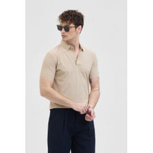 Snitch Beige Technical Stitchless Polo T-Shirt