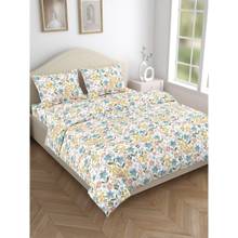 Haus & Kinder Luxe Super Soft Double Microfiber Bedsheet with Pillow Cover Double Flat Multicolor