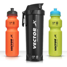 Vector X Energy Protein Shaker And Inavader Water Sippers Pack of 3 - 750Ml