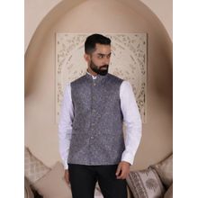 Lightpole Men Blue Nehru Jacket