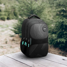 Safari Unisex Aura Printed Black Backpack (L)