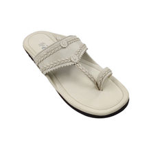 The Madras Trunk Desi White Kolhapuris